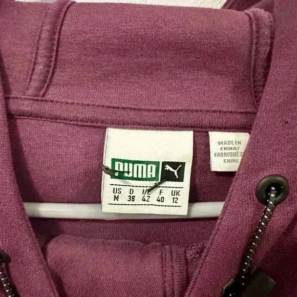 179. Puma Sweaters Puma Hoodie Color: Purple size M - Picture 4 of 4
